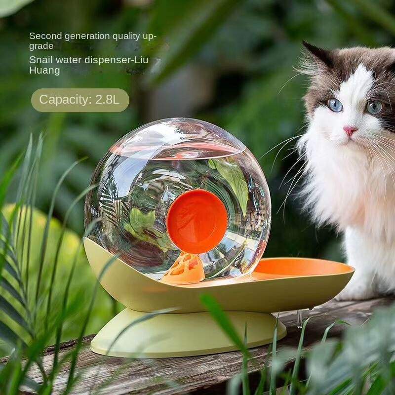 Pet Supplies Snail Automatic Cat Dog Drinking Bowl Fountain Water Dispenser Large-capacity Cat Drink Bowl Without Electricity