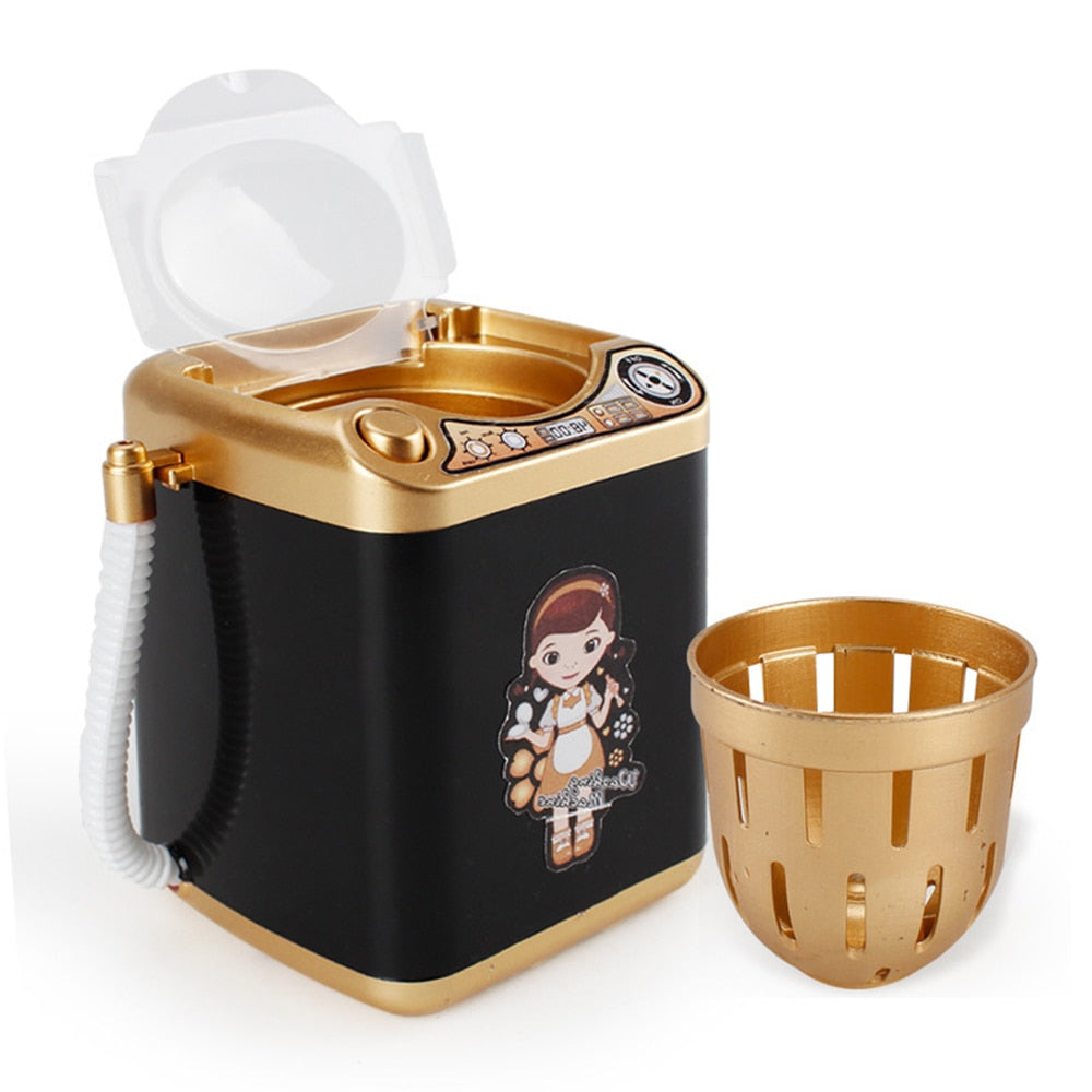 Makeup Sponge Cleaning Machine Mini Washing Machine with Dryer Make Up Powder Puff Electric Washer Women Children Kids Gifts