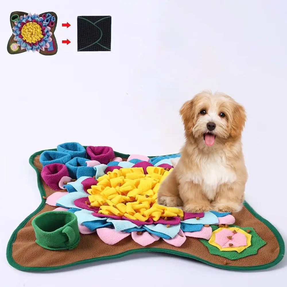 Good quality Pet Snuffle Mat for Dogs,Interactive Feed Puzzle for Boredom Comfort and softness