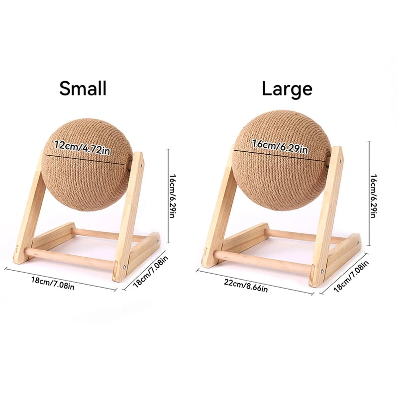 New Cat Toy Interactive Cat Scratcher Board Kitten Sisal Rope Ball Scratch Paws Pet Grinding Scratching Cats For Scratcher Toys