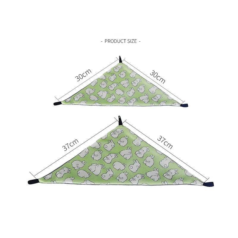Hanging Corner Hammock with Hooks for Lizard Leopard Gecko Bearded Dragon Ferrets Rats Guinea Pigs Chinchillas Hamsters Hedgehog