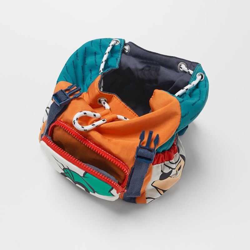 2022 Disney Women's Backpack Mickey Mouse Cartoon Pattern Large Capacity School Bag for Kindergarten Boy Girl Travel Bag Mochila