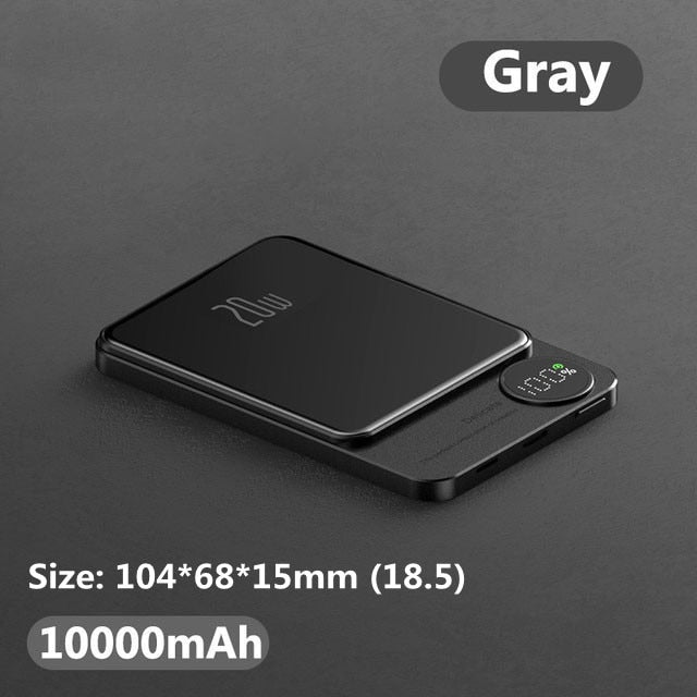 Macsafe Powerbank 15W Wireless Fast Charge for Xiaomi Samsung iPhone External Battery Pack Magnetic Power Bank Portable Charger