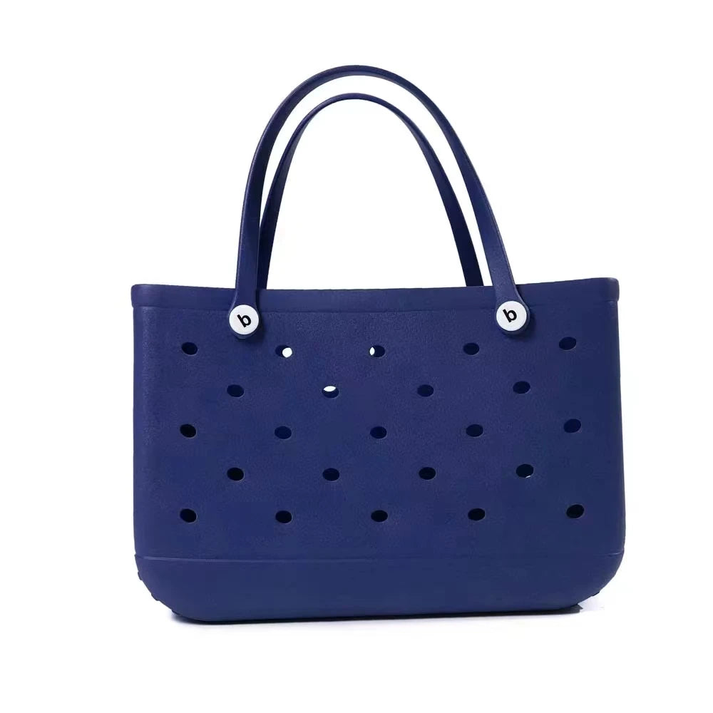 XL Eva Beach Boggs Bag Waterproof Extra Large Tote Bag Beach Basket Women Picnic Handbag 48cm XL Tote Bag Rubber shopping Bags