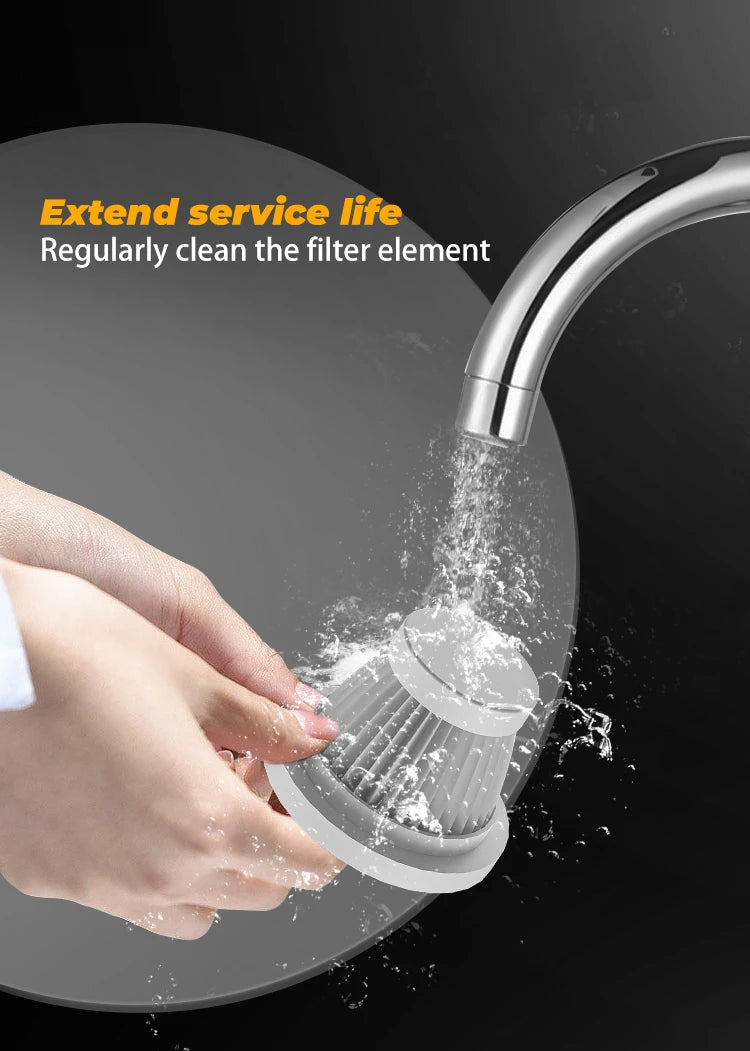 BELIBUY Car Vacuum Cleaner Portable Powerful Wireless Vacuum Cleaner Home Carpet Cleaner Home Appliance Mini Cleaning Machine