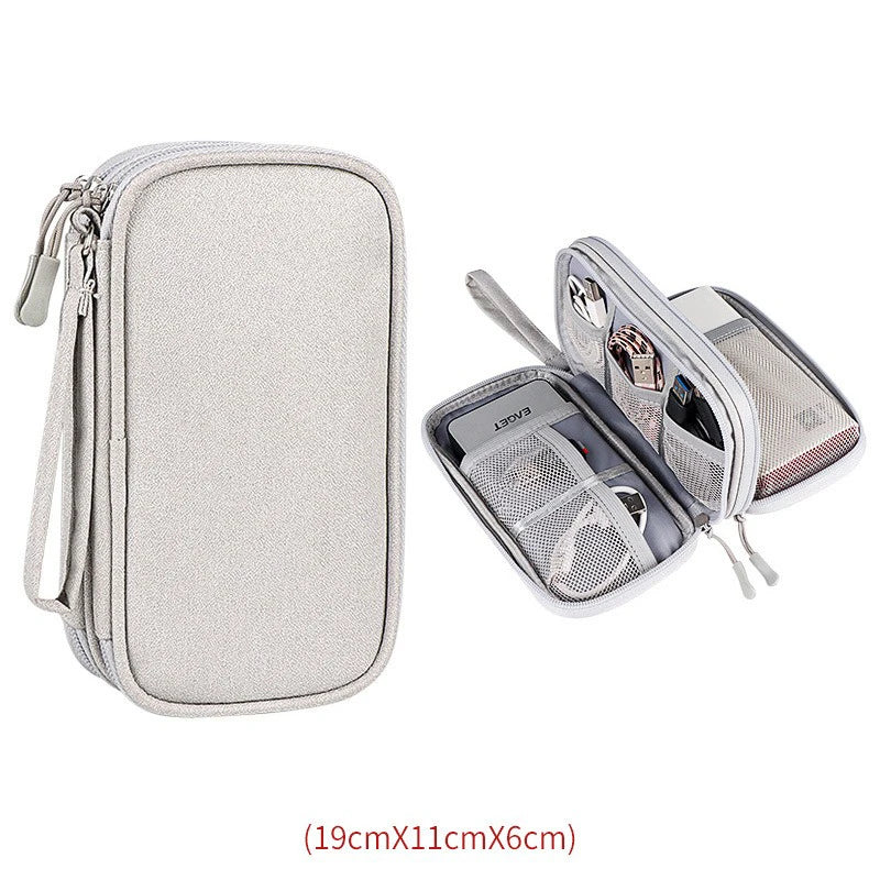 Data Cable Storage Bag Waterproof Travel Organizer Bag Portable Carry Case Storage Bag For APPLE Samsung Cable Cord USB Charger