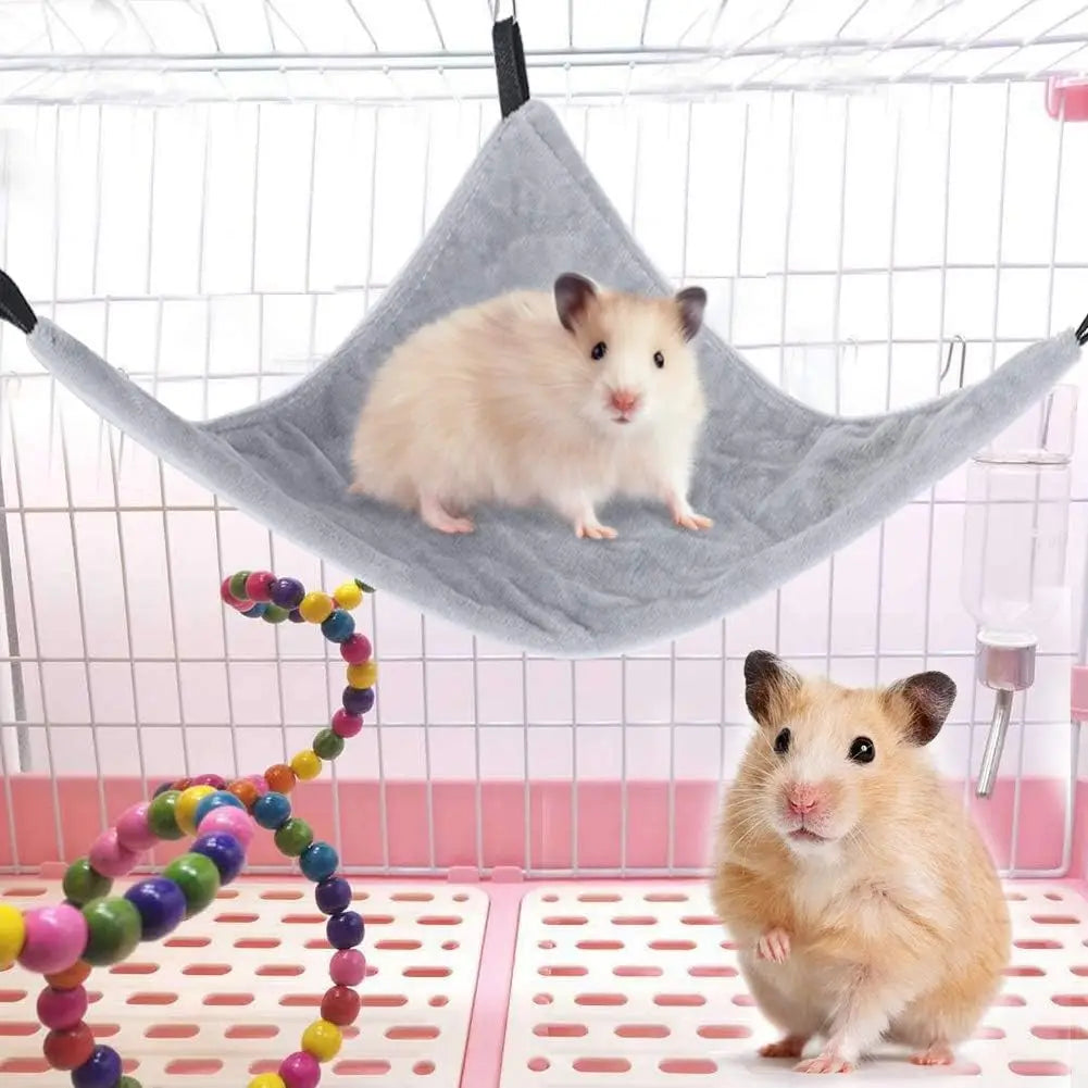 Hanging Corner Hammock with Hooks for Lizard Leopard Gecko Bearded Dragon Ferrets Rats Guinea Pigs Chinchillas Hamsters Hedgehog