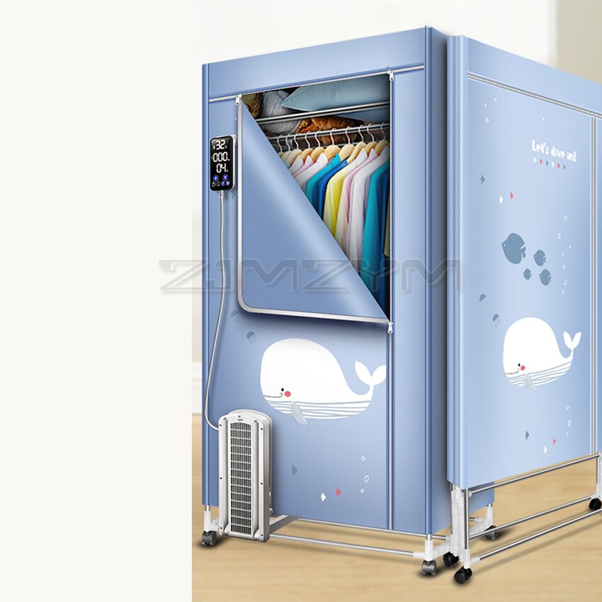 2000W Foldable Clothes Dryer with Digital Display 3 Layers Electric Clothes Drying Rack Machine Clothing Dryer 360mins Timing