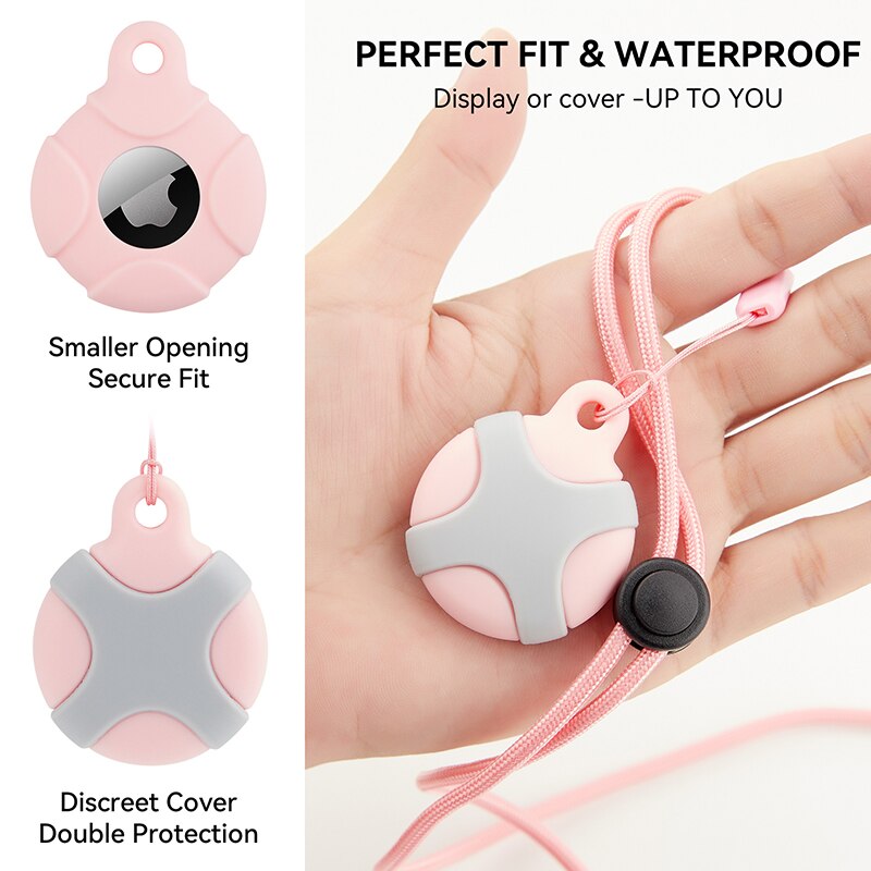 Children for Apple Airtag Holder for Kids Air tag Necklace Kids older Keychain Airtags Hidden Waterproof Cute GPS Tracker