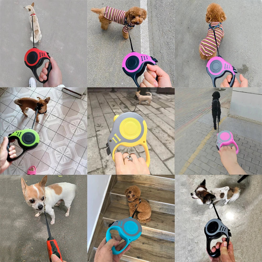 3 Meters 5 Meter Retractable Pet Dog Leash for Small Big Dogs Hiking Walking Traction Rope French Bulldog Chihuahua Accessories