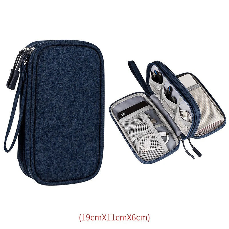 Data Cable Storage Bag Waterproof Travel Organizer Bag Portable Carry Case Storage Bag For APPLE Samsung Cable Cord USB Charger