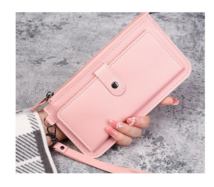 Hello Kitty Women Wallets PU Leather Female Purse Multi-Cards Holder Coin Foldable Wallet Zipper Billfold Hipster Credit Gift