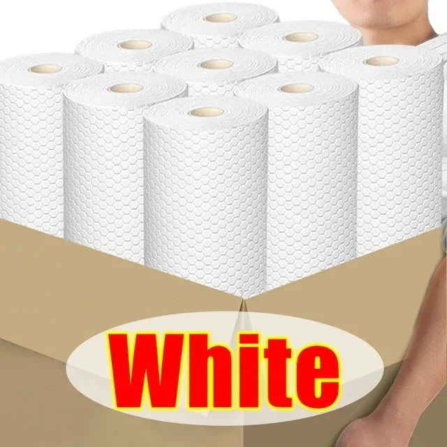500/50pcs Kitchen Disposable Rags Reusable Non-Woven Cleaning Cloths Washing Dishcloths Rag Cloth Towels Scouring Pads Wholesale