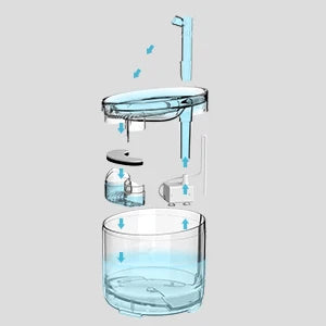 NPET Cat Water Fountain WF050TP 1.5L Automatic Pet Drinking Fountain with Replacement Faucet Kit