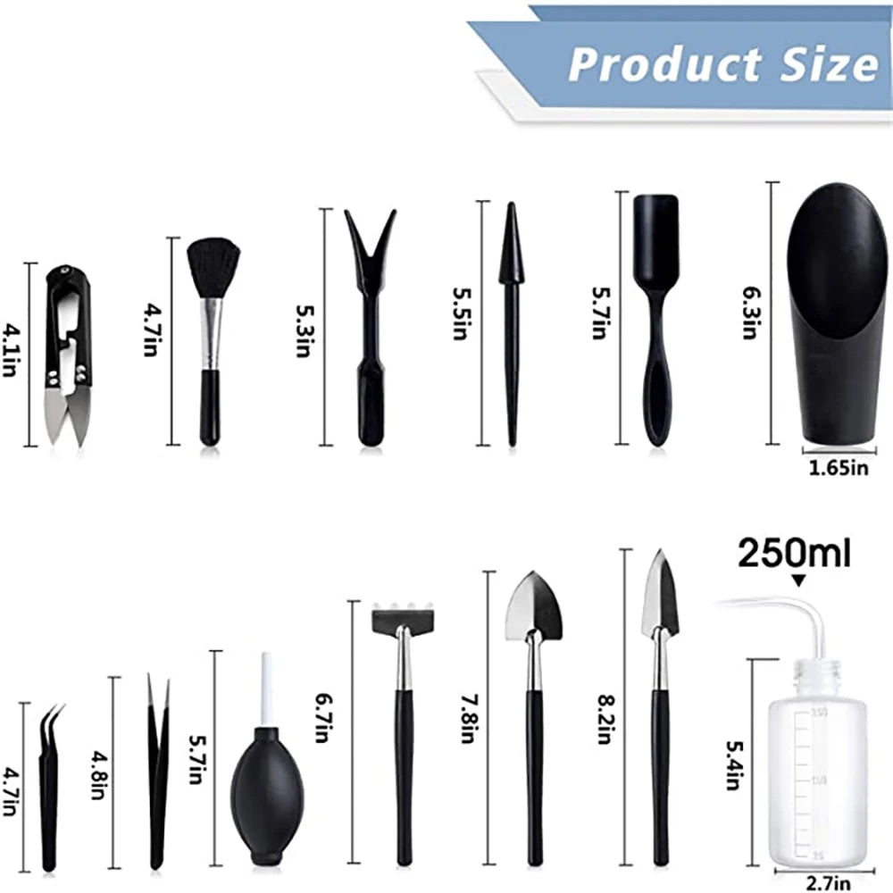 5/8/13pcs Garden Planter Kit Succulent Plants Tools Mini Garden Hand Tools Set Indoor Bonsai Miniature Transplant Seedling Tool