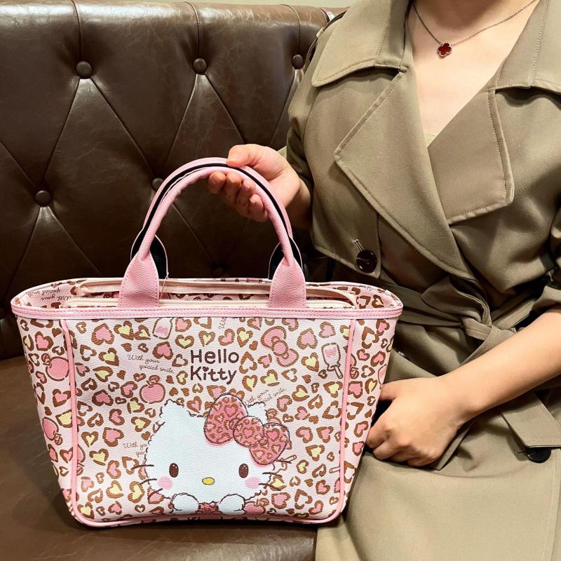 New Kawaii Cartoon Anime Sanrio Casual Tote Bag Shoulder Bag Cute Hello Kitty Large Capacity Storage Bag Shoulder Bag Girl Gift