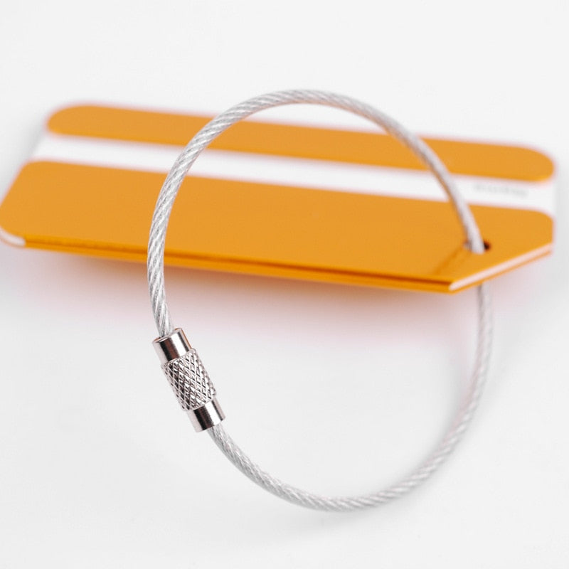 Fashion Metal Travel Luggage Tags Baggage Name Tags Suitcase Address Label Holder Aluminium Alloy Luggage Tag Travel Accessories