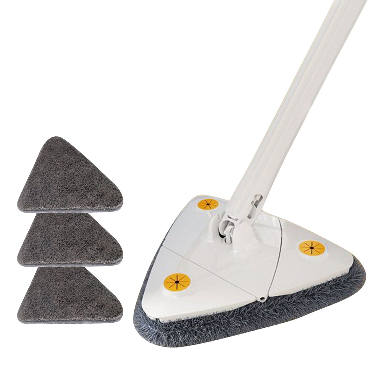 Triangle Mop 360 Rotatable Extendable Adjustable 110 Cm Cleaning Mop For Tub Tile Floor Wall Cleaning Mop Deep Cleaning Mop