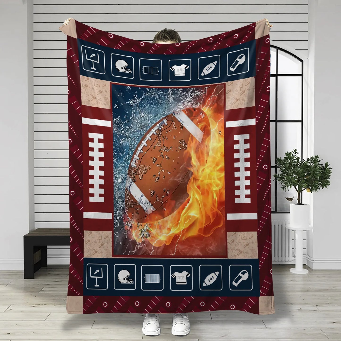 Noedic Style Thick Bed Blanket Layer New Winter Lamb Fleece Blanket Home Warm Sherpa Soft Sofa Cover Throw Flannel Blanket Mats
