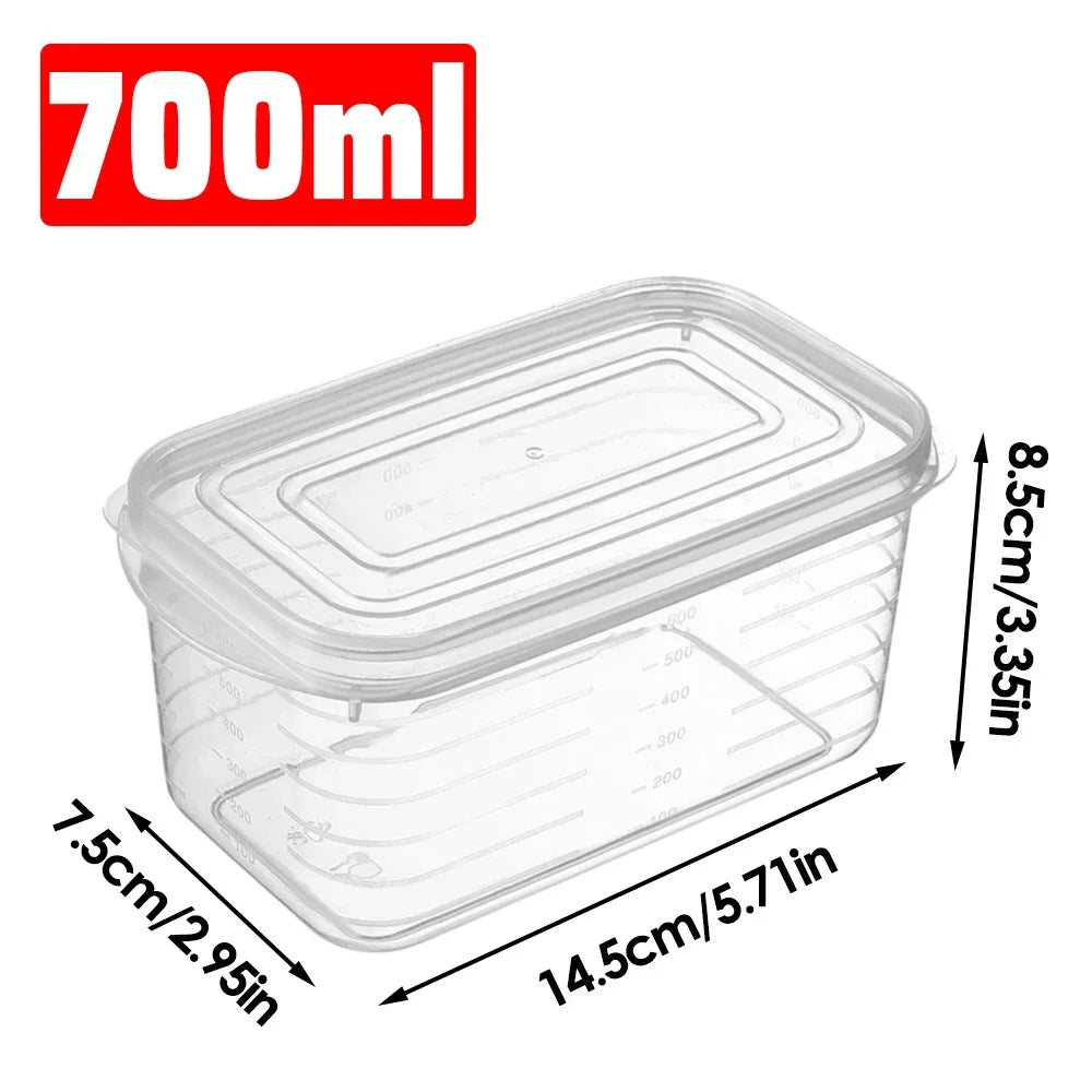 1/2/5pcs Refrigerator Storage Box Fridge Organizer Fresh Vegetable Fruit Storage Container Food Crisper Box Kitchen Organizer