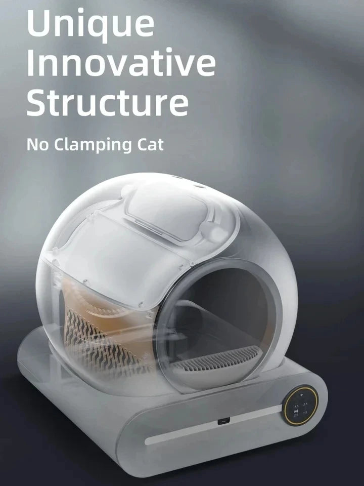 【English Version】Tonepie 65L Automatic Smart Cat Litter Box Self Cleaning Fully Enclosed Cat Litter Box Pet Toilet Litter Tray