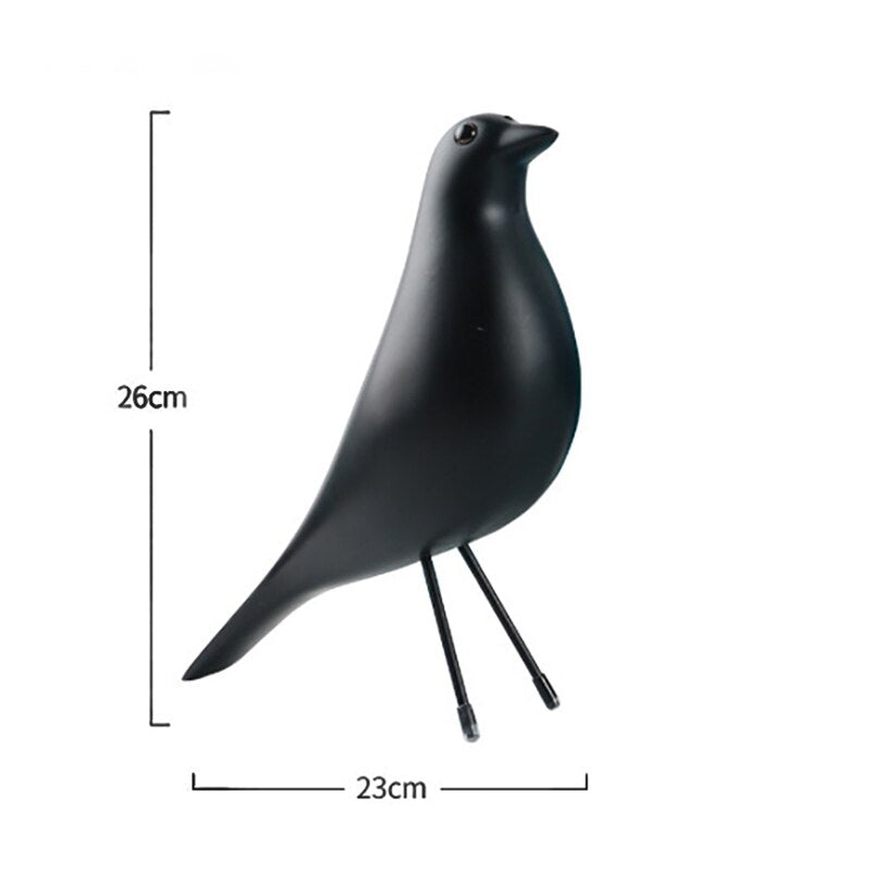 ERMAKOVA The Mid Century Bird Figurine House Bird Animal Statue Dove of Peace European Mascot Home Bar Coffee Decor
