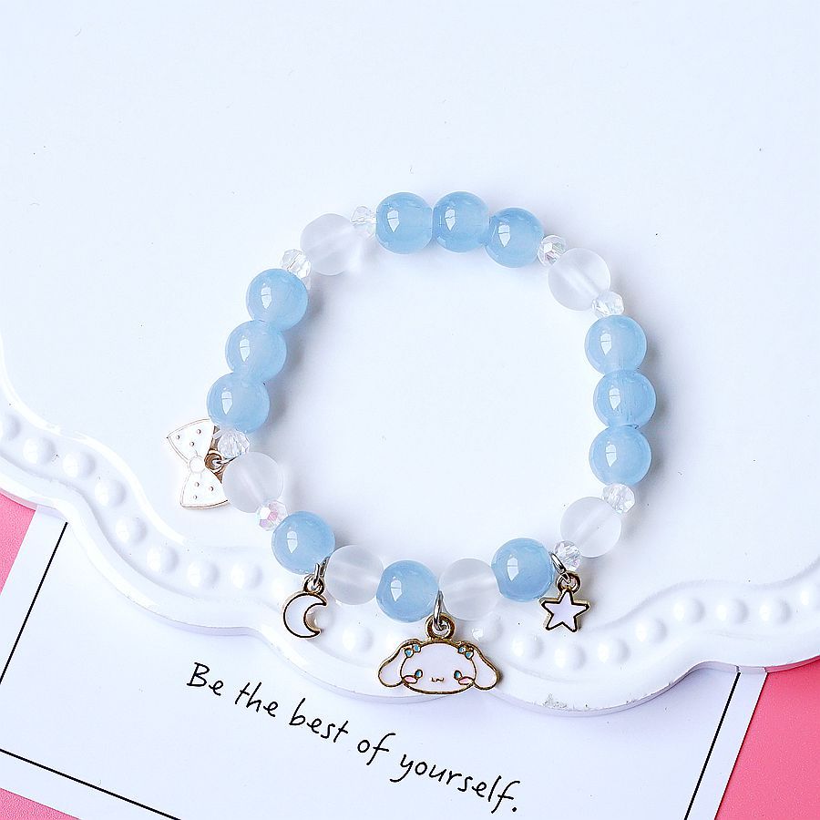 Kawaii Hello Kitty Bracelet Cinnamoroll Cartoon Anime Sanrios Bangle My Melody Jewelry Charms Cute Accessory Birthday Girls Gift