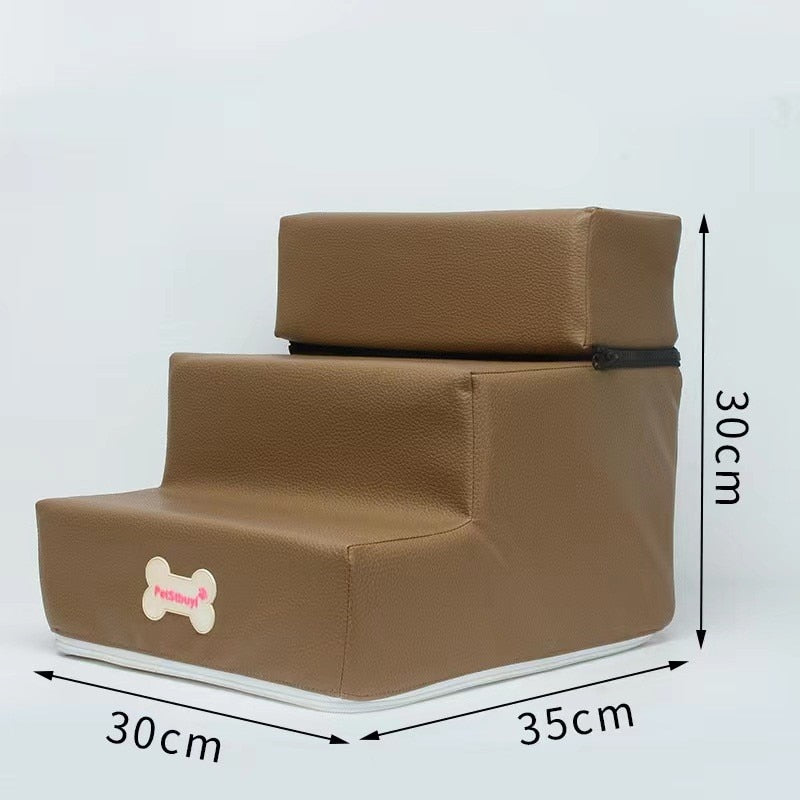 Hot Dog House Dog Stairs Pet 3 Steps Stairs for Small Dog Cat Pet Ramp Ladder Anti-slip Removable Dogs Bed Stairs Pet Supplies