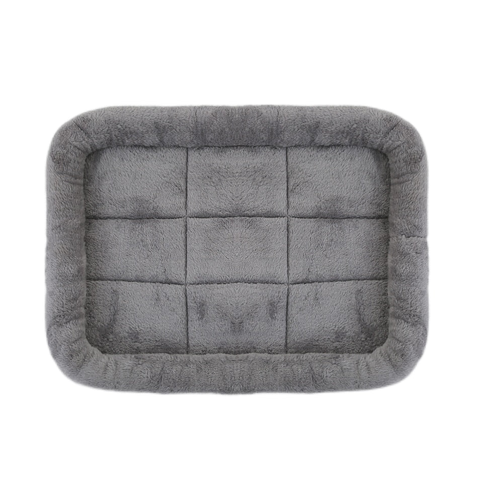 Soft Plush Square Dog Bed Mat Beds for Dogs Cat Small Medium Large Pet Sleep Calming Pad Cat Dog Bed Cushion Pet Supplies