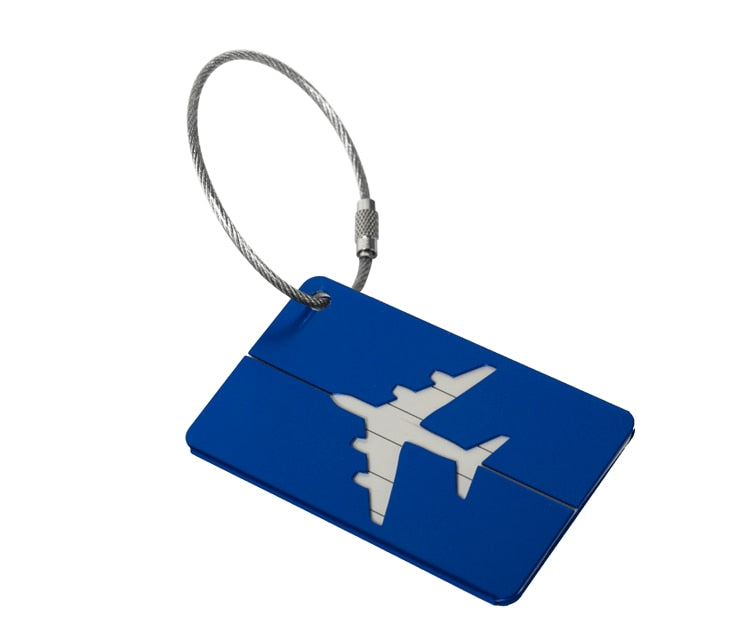 Fashion Metal Travel Luggage Tags Baggage Name Tags Suitcase Address Label Holder Aluminium Alloy Luggage Tag Travel Accessories