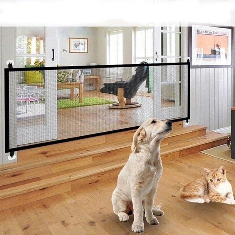 Dog Fence Indoor Isolation Gate Baby Playpen Foldable Obstacle Safety Barrier Protection Net Security Enclosure Pet Accessories