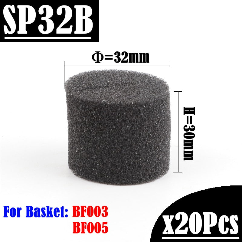 20/100Pcs Black Hydroponic Sponge Garden Vegetable Soilless Cultivation Growing Media Sponge Hydroponic Baskets Planting Sponge