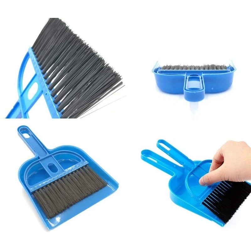 Mini Dust Pan and Brush Set for Guinea Pig Toys, Hamster Cleaner Hedgehog Supplies, Small Broom and Dust Dust for