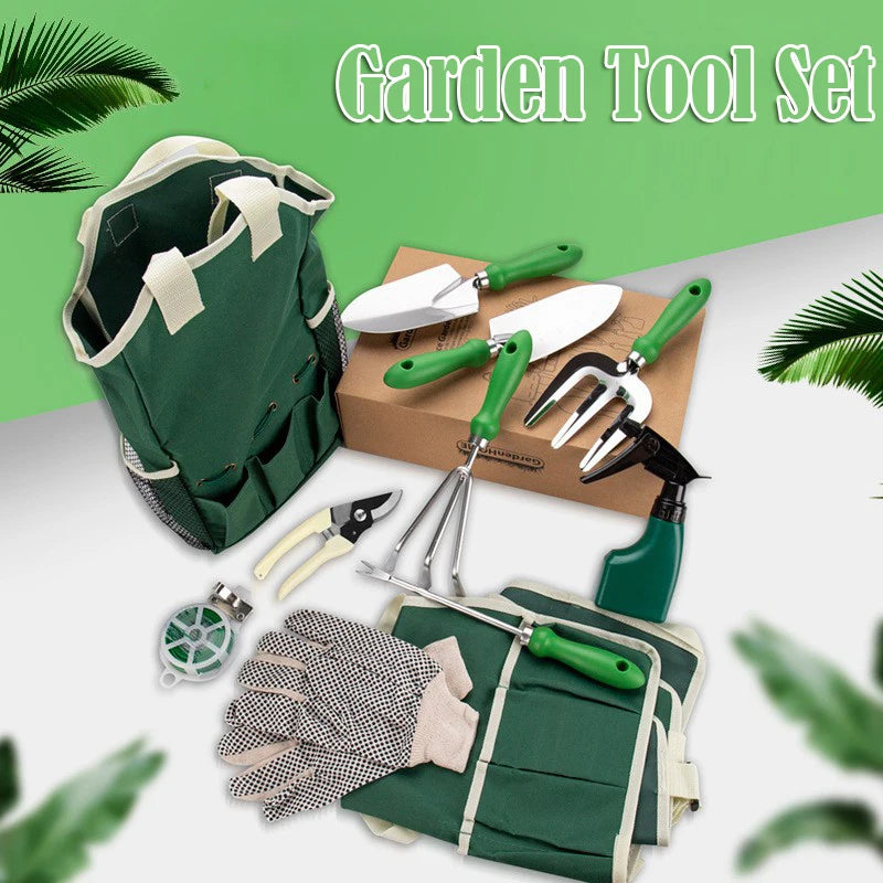 Pruning Shears Scissors Garden Tool Set Duty Aluminum Weeder Gardening Hand Tools Kit Transplanter Ergonomic Handle