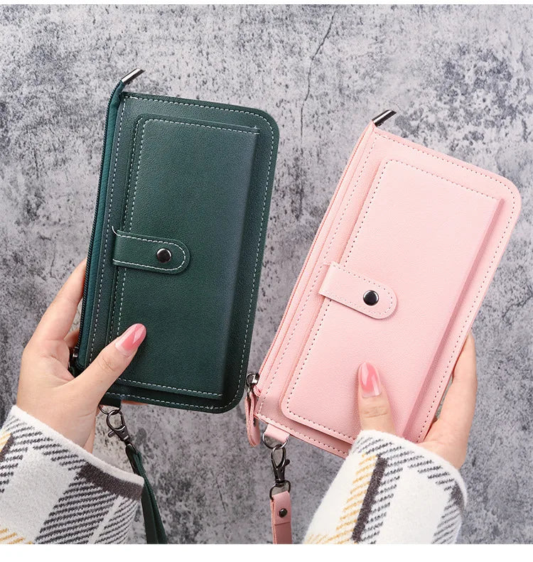 Hello Kitty Women Wallets PU Leather Female Purse Multi-Cards Holder Coin Foldable Wallet Zipper Billfold Hipster Credit Gift