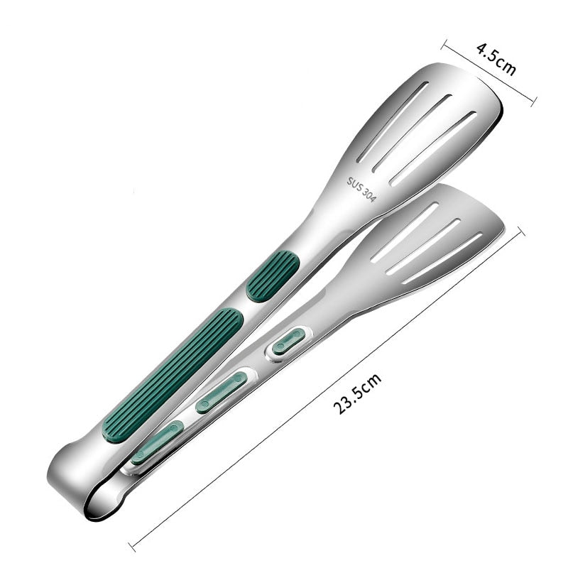 Stainless Steel Frying Shovel Clip Multifunctional Steak Bbq Tongs Pancake Fried Pizza Steak Fish Spatula Bread Kitchen Tool