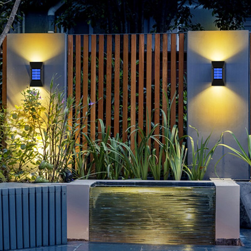 4 PACK Solar LED Light For Garden Decor Outdoor Waterproof Solar Lights Sconces Wall Lamps LED Garden Lights Outdoor Solar Lamp