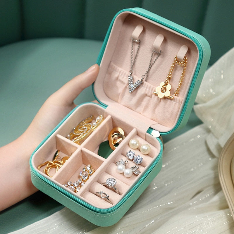 Caja organizadora de joyería para mujer, estuche de almacenamiento de maquillaje, joyería a granel, regalos para invitados de boda, suministros de accesorios para mamá, venta al por mayor