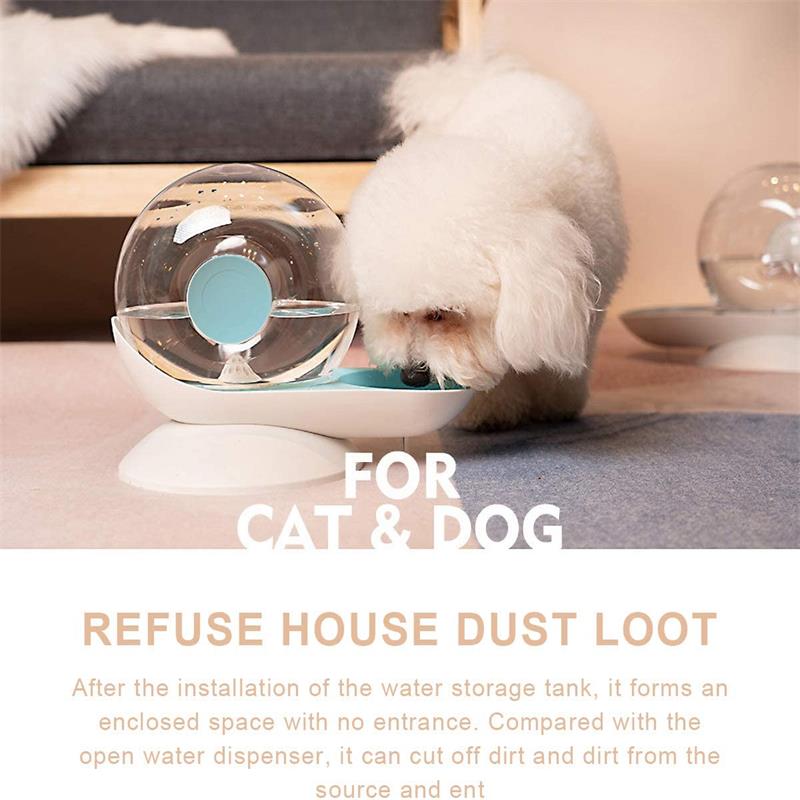 Pet Supplies Snail Automatic Cat Dog Drinking Bowl Fountain Water Dispenser Large-capacity Cat Drink Bowl Without Electricity