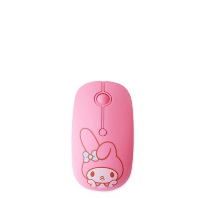 Cartoon Sanrio Wireless Mouse Kuromi My Melody Accessories Cute Beauty Kawaii Anime Silent Usb Laptop Desktop Pc Toys Girls Gift
