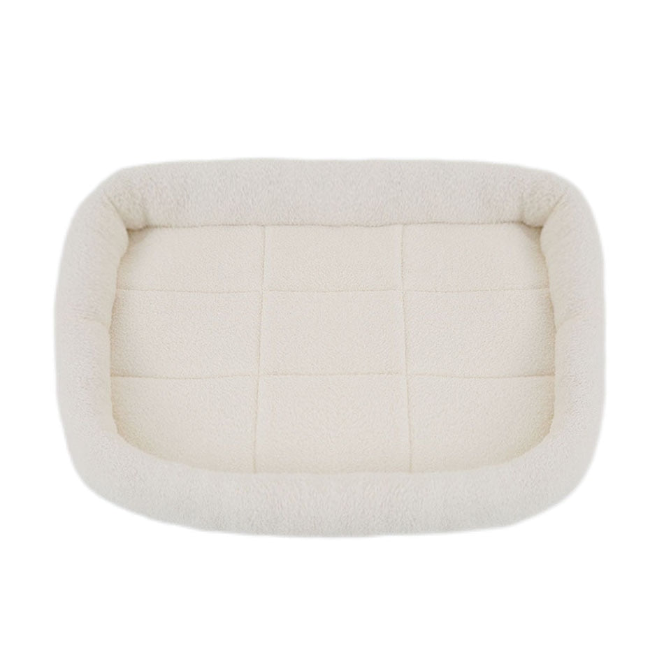 Soft Plush Square Dog Bed Mat Beds for Dogs Cat Small Medium Large Pet Sleep Calming Pad Cat Dog Bed Cushion Pet Supplies