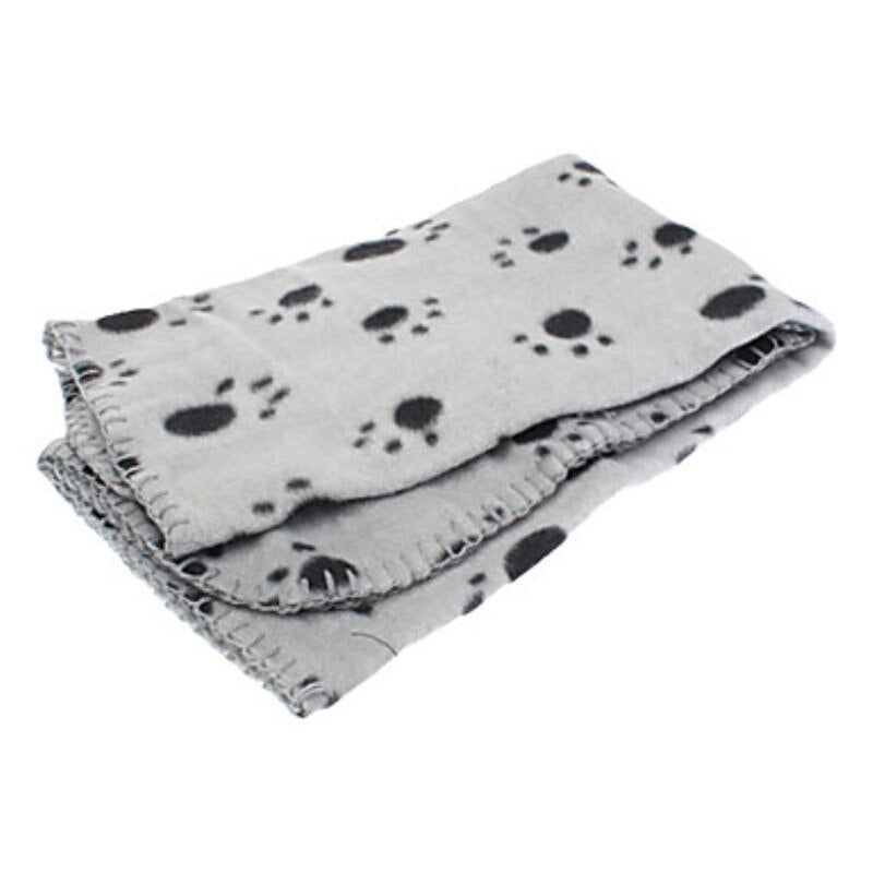 Baby Warm Fleece Blanket Newborn Baby Boy Blankets Cartoon Blanket Pet Paw Print Design Mat Sofa Blanket Baby Bed Accessories