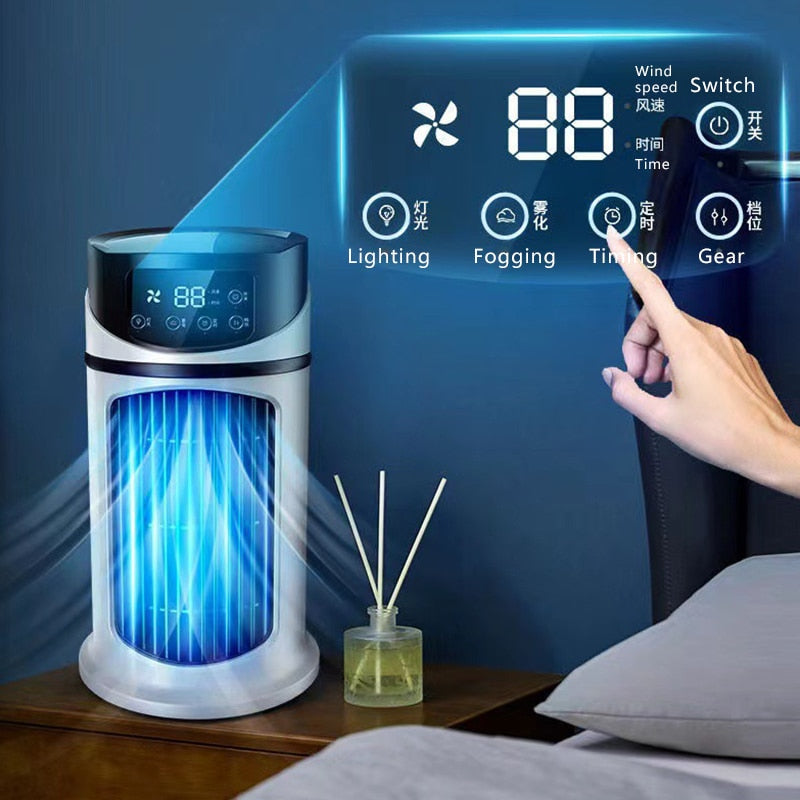 Mini Air Conditioner Fan Air Cooler Fan Water Cooling Fan Portable Mobile Air Conditioner Cooling Fan