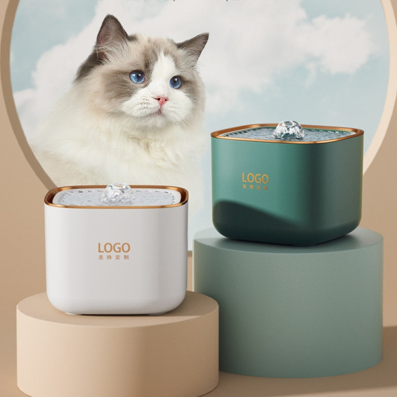 3L Automatic Pet Drinking Electric Dispenser Bowls Cat Water Fountain Dog Water Dispenser Filter Cats Drinker USB Powered