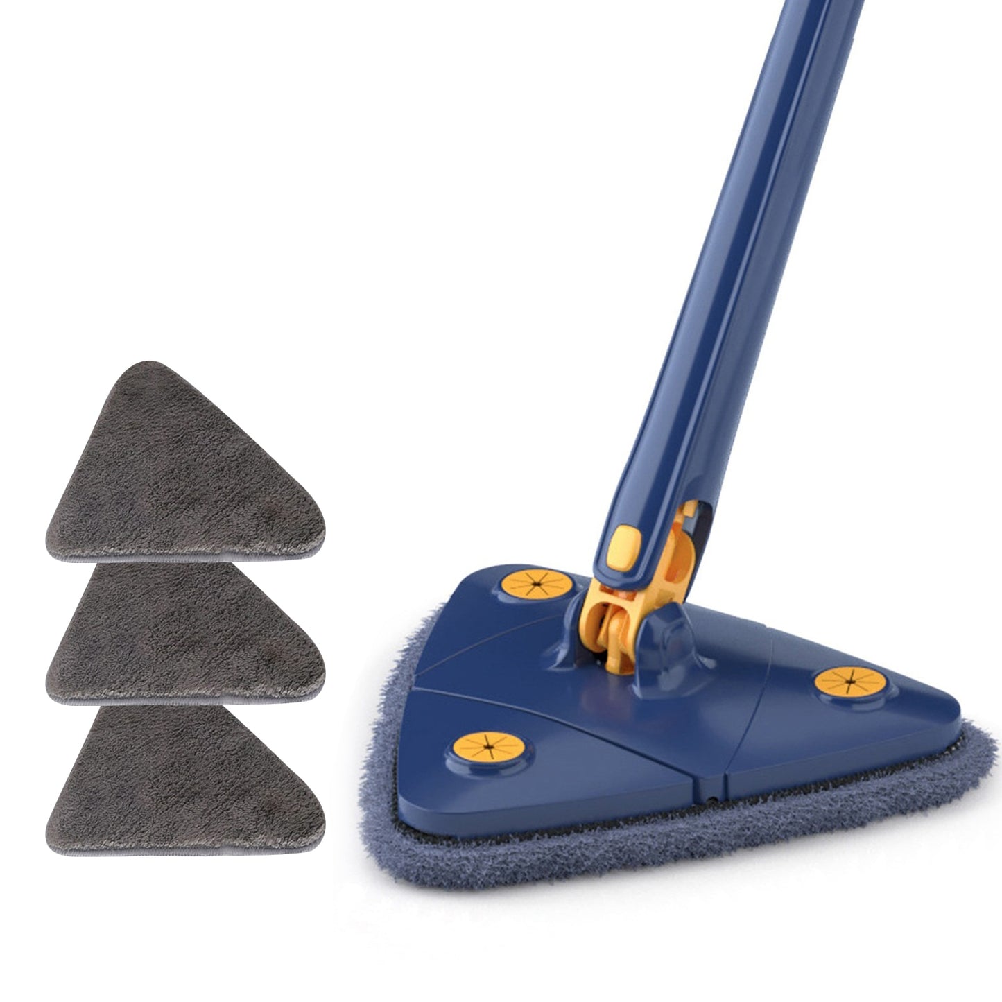 Triangle Mop 360 Rotatable Extendable Adjustable 110 Cm Cleaning Mop For Tub Tile Floor Wall Cleaning Mop Deep Cleaning Mop