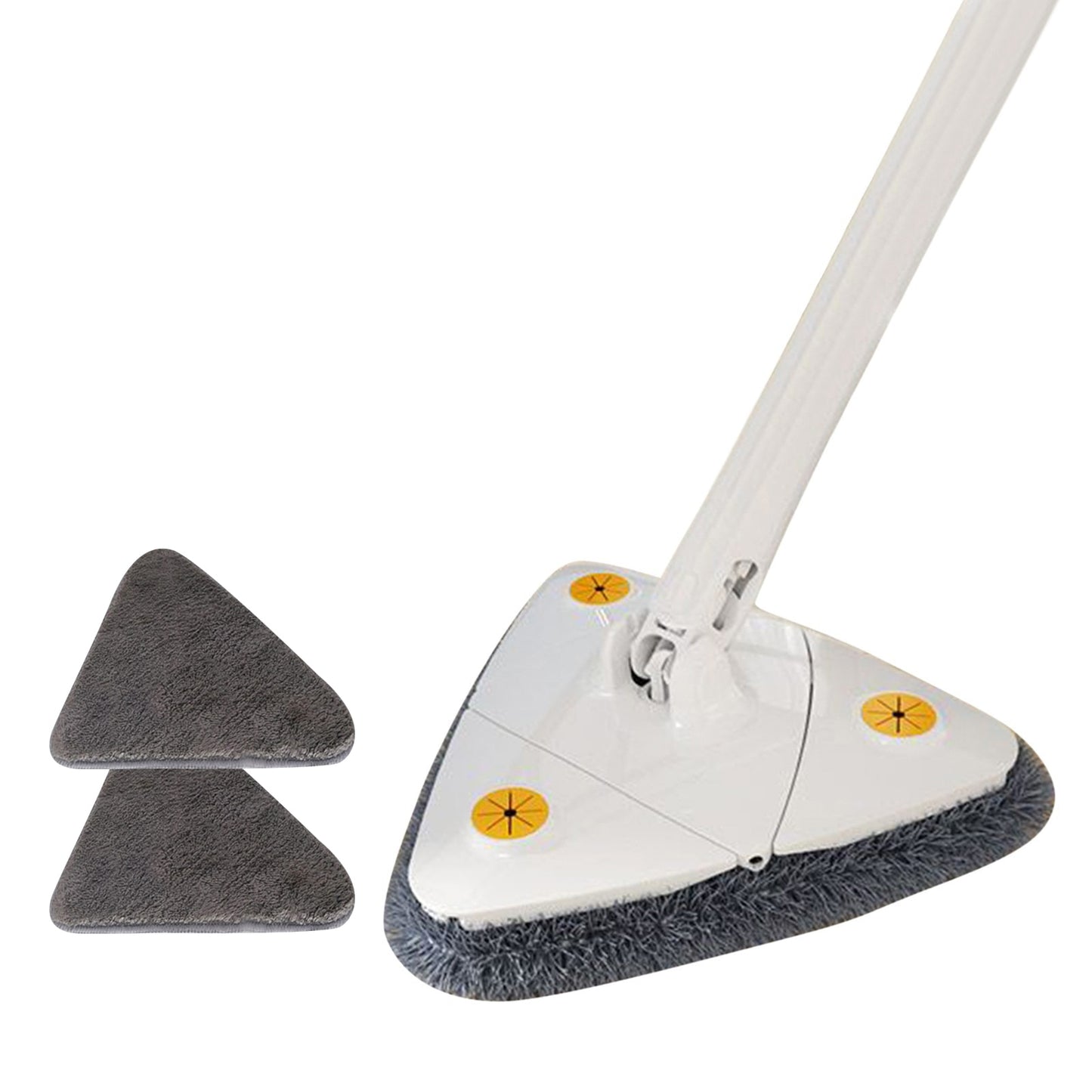 Triangle Mop 360 Rotatable Extendable Adjustable 110 Cm Cleaning Mop For Tub Tile Floor Wall Cleaning Mop Deep Cleaning Mop