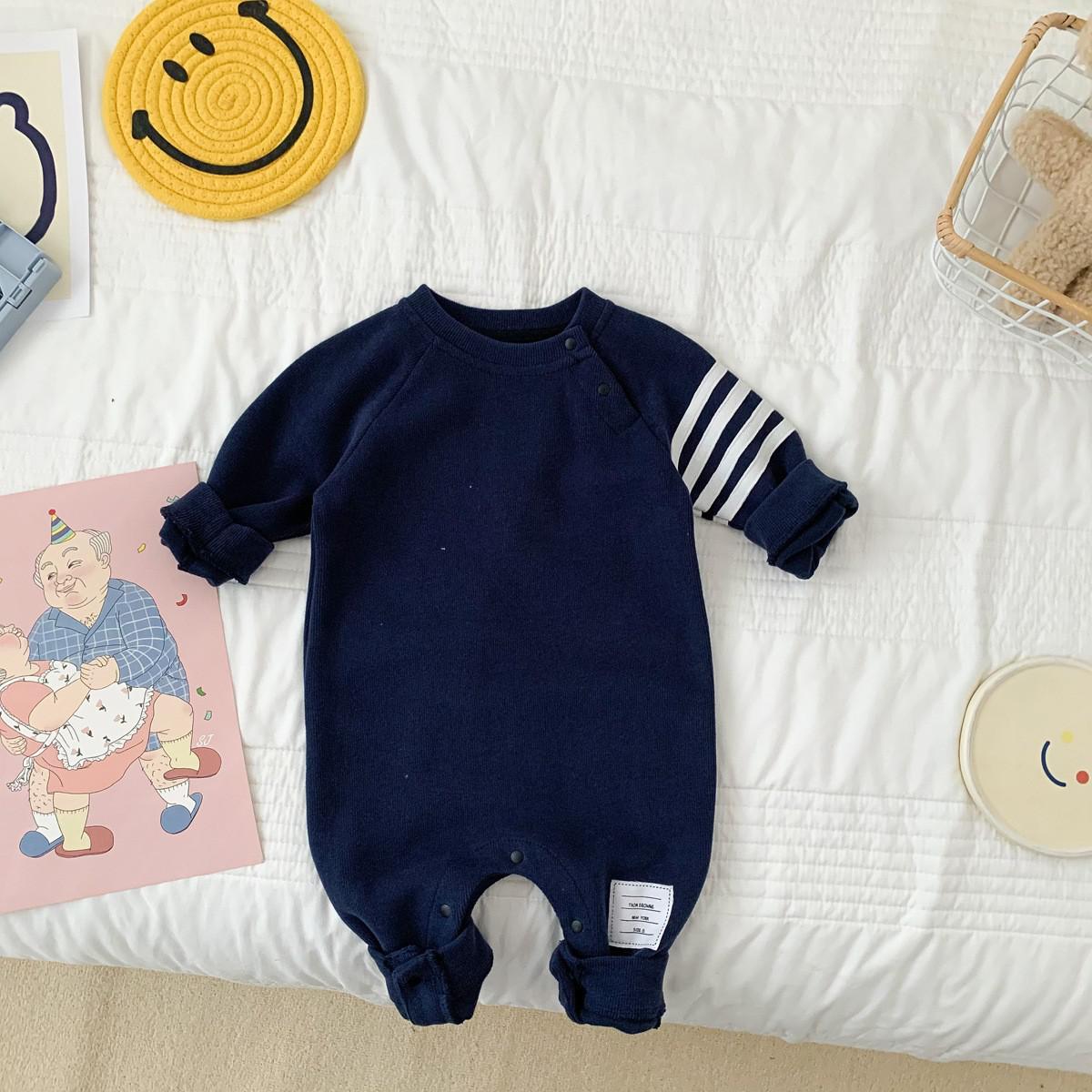2023 Spring Autumn Newborn Baby Boys Girls Warm Clothing Long Sleeve Mom Children Romper Cotton Kids Garments Soft Pajama 0-2y