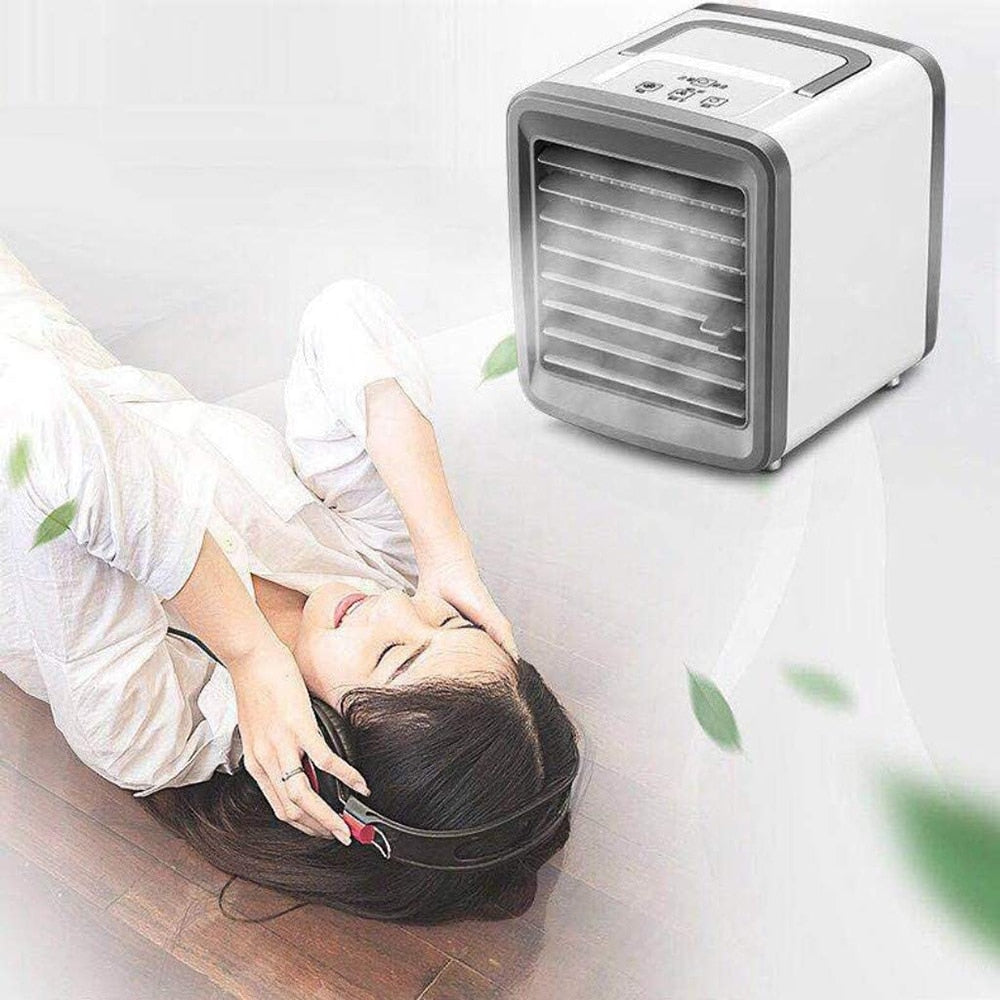 Air Cooler Portable Mini Air Conditioning USB Air Cooler Fan Humidifier Water Cooled Air Cooling Fan For Office Bedroom 2023 NEW