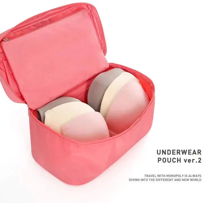 Portable Travel Storage Bag Multi-function Bra Underwear Organizer Bags Toiletry Cosmetic Case for Outdoor Travel