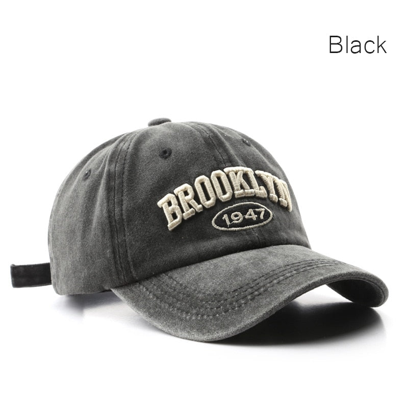 SLECKTON Retro Baseball Cap for Women and Men Washed Cotton Dad Embroidered Hat Casual Snapback Hat Summer Sun Cap Unisex Gorras